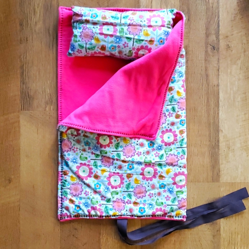 Fleece Sleeping Bag Set for American‎ Girl Dolls 18in
